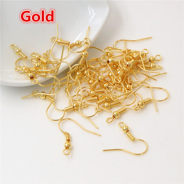 100pcs/lot 20x17mm DIY Earring Findings Hooks - Jeglow store