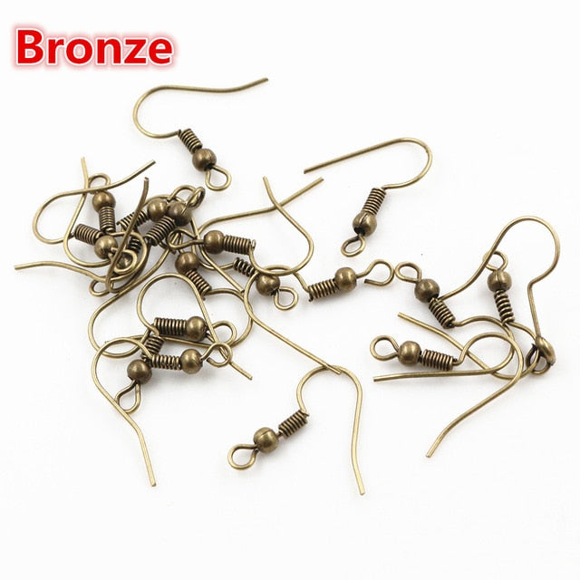 100pcs/lot 20x17mm DIY Earring Findings Hooks - Jeglow store