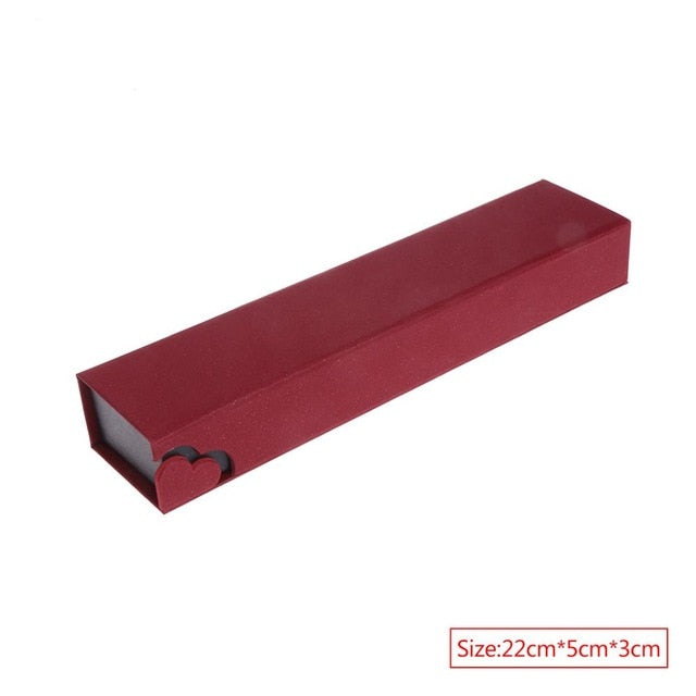 JAVRIVK 22x5x3cm Jewelry Box Bracelet Bangle Necklace Pendant Ring Gift Soft Display Case Wedding - Shopeasywear