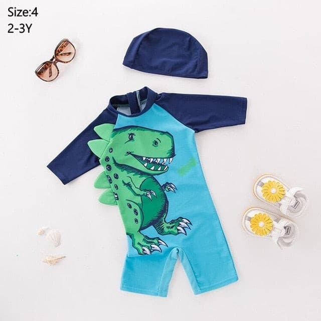 New Summer Baby Boy Swimwear+Hat