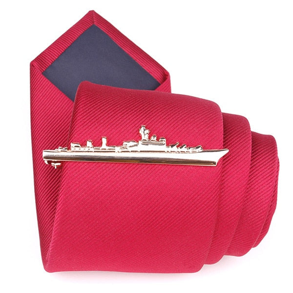 Cute Steamship Men Tie Clip - Shopeasywear