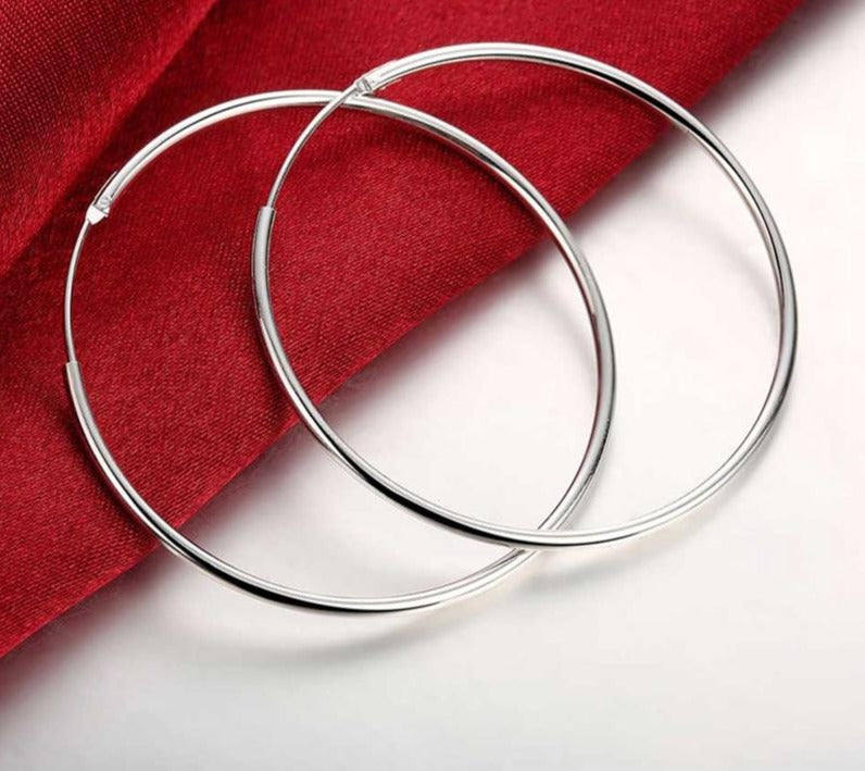 Silver Hoop Earring For Women
