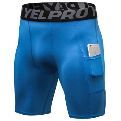 Men's Compression Shorts With Pockets S - Shopeasywear