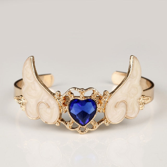 Cartoon Anime Sailor Moon Charm Bracelet Cardcaptor Sakura Flower Pearls Chain Wristlet Bangle Cosplay Gifts for Women Girl Kid - Shopeasywear