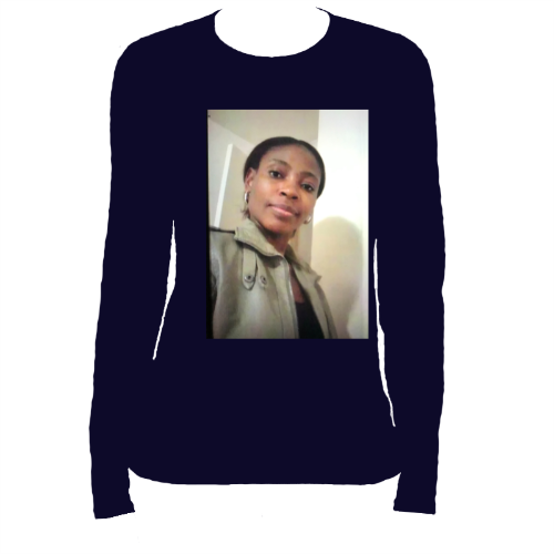 Custom Women's Fitted Long Sleeve Tee - Add Your Picture