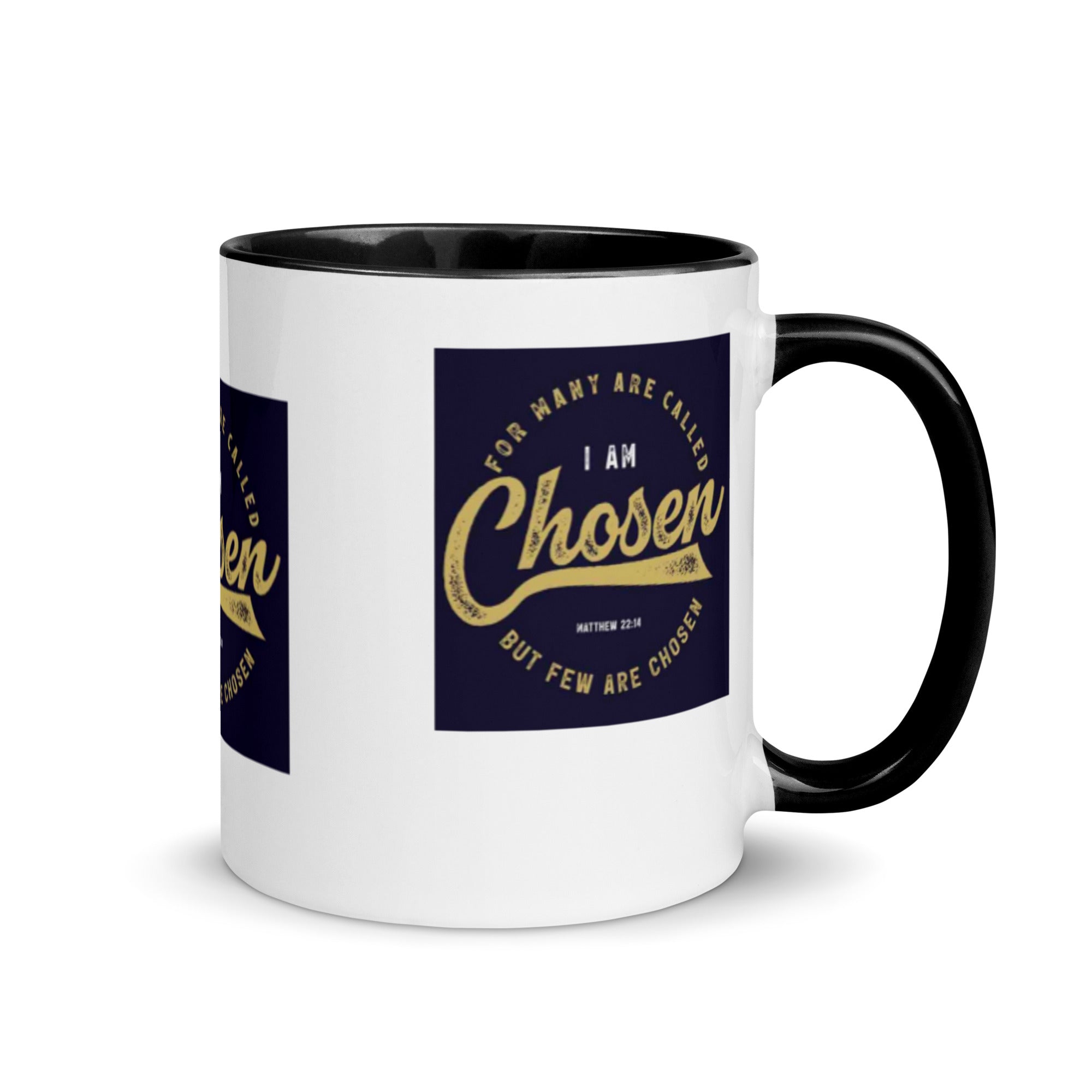 Custom Religious Coffee Mug with Color yellow gold  Inside