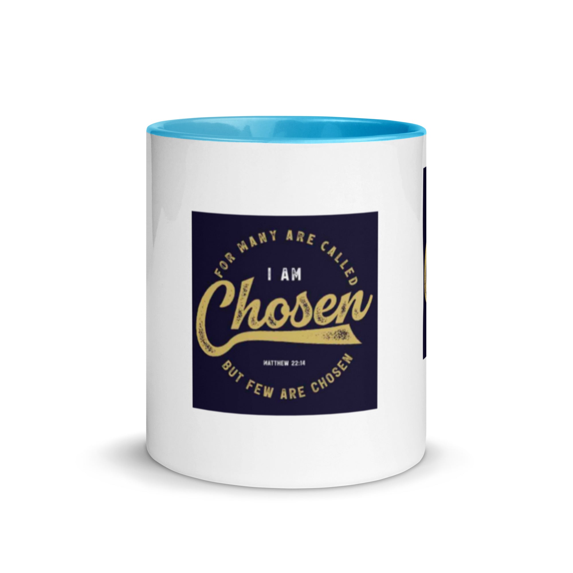 Custom Religious Coffee Mug with Color yellow gold  Inside