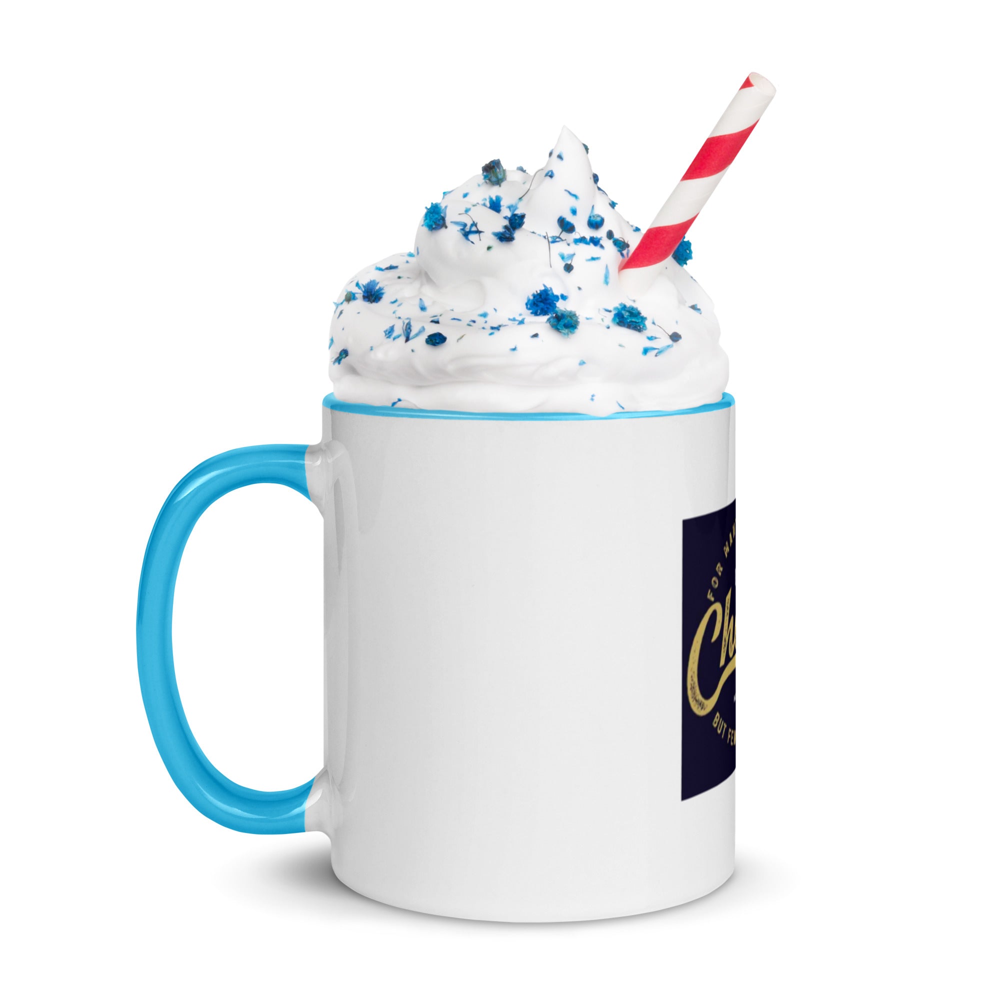 Custom Religious Coffee Mug with Color yellow gold  Inside