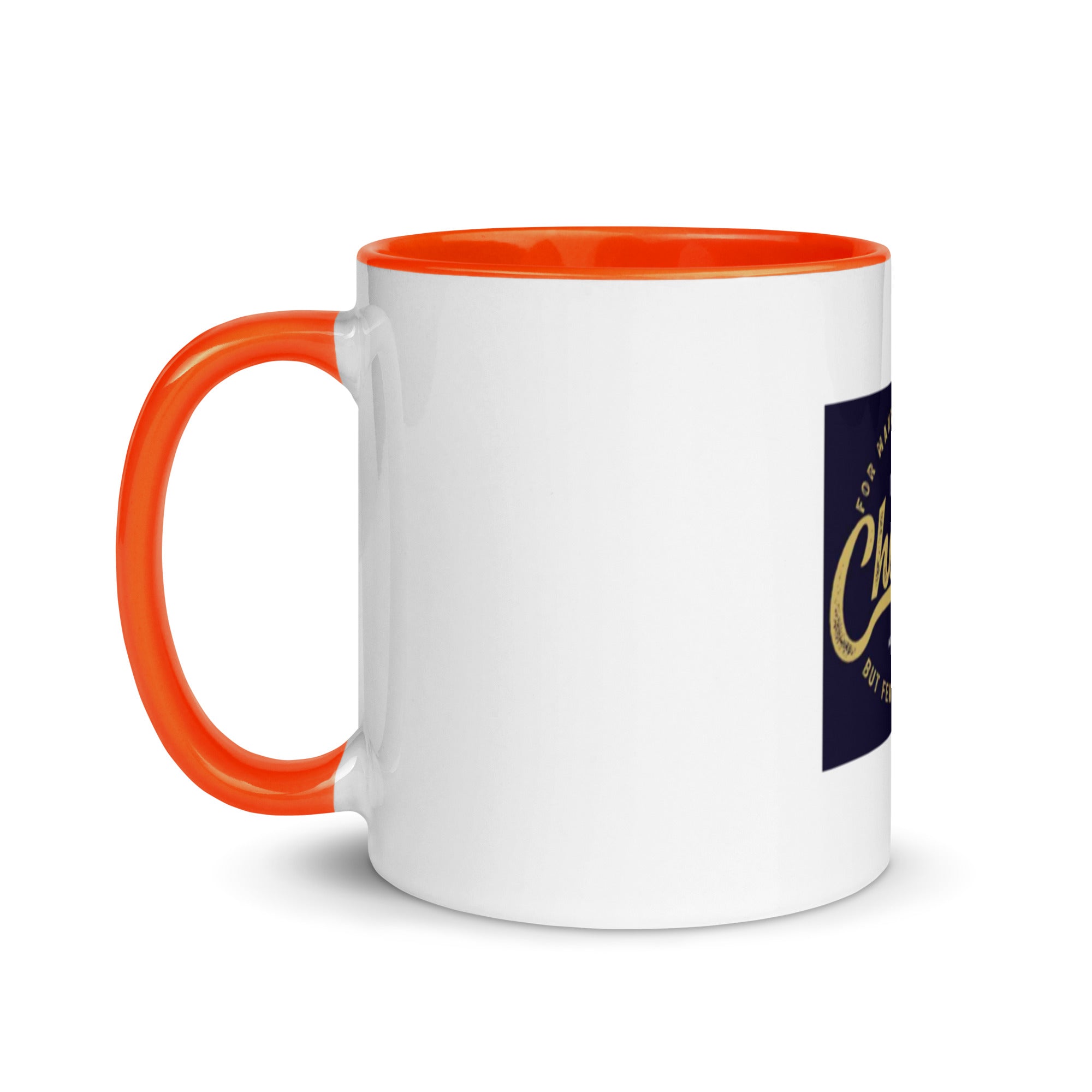 Custom Religious Coffee Mug with Color yellow gold  Inside
