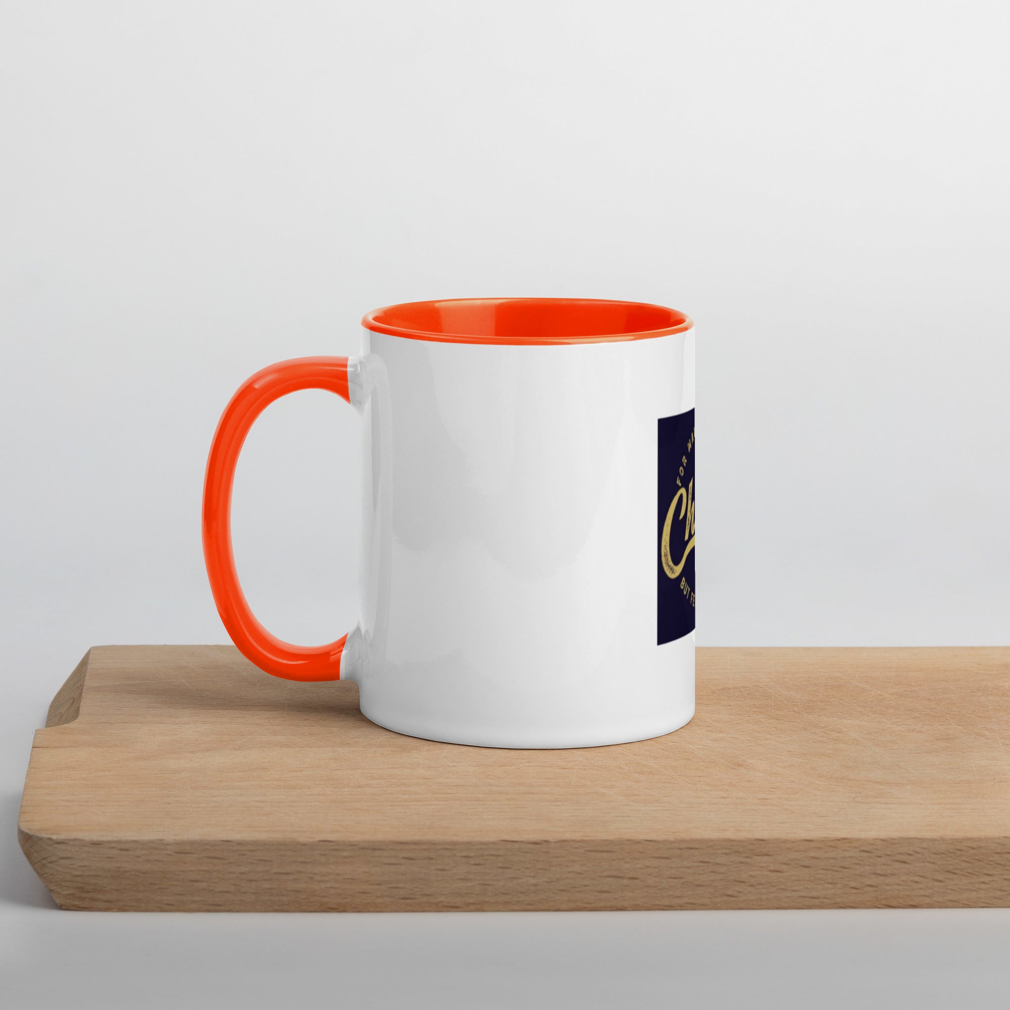 Custom Religious Coffee Mug with Color yellow gold  Inside