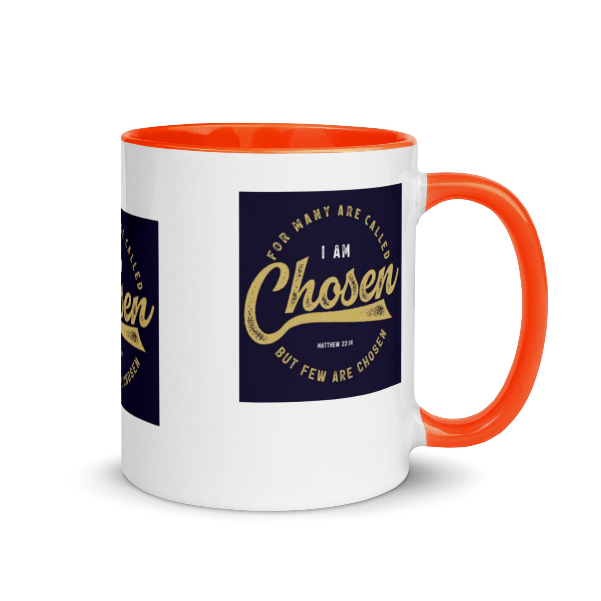 Custom Religious Coffee Mug with Color yellow gold  Inside