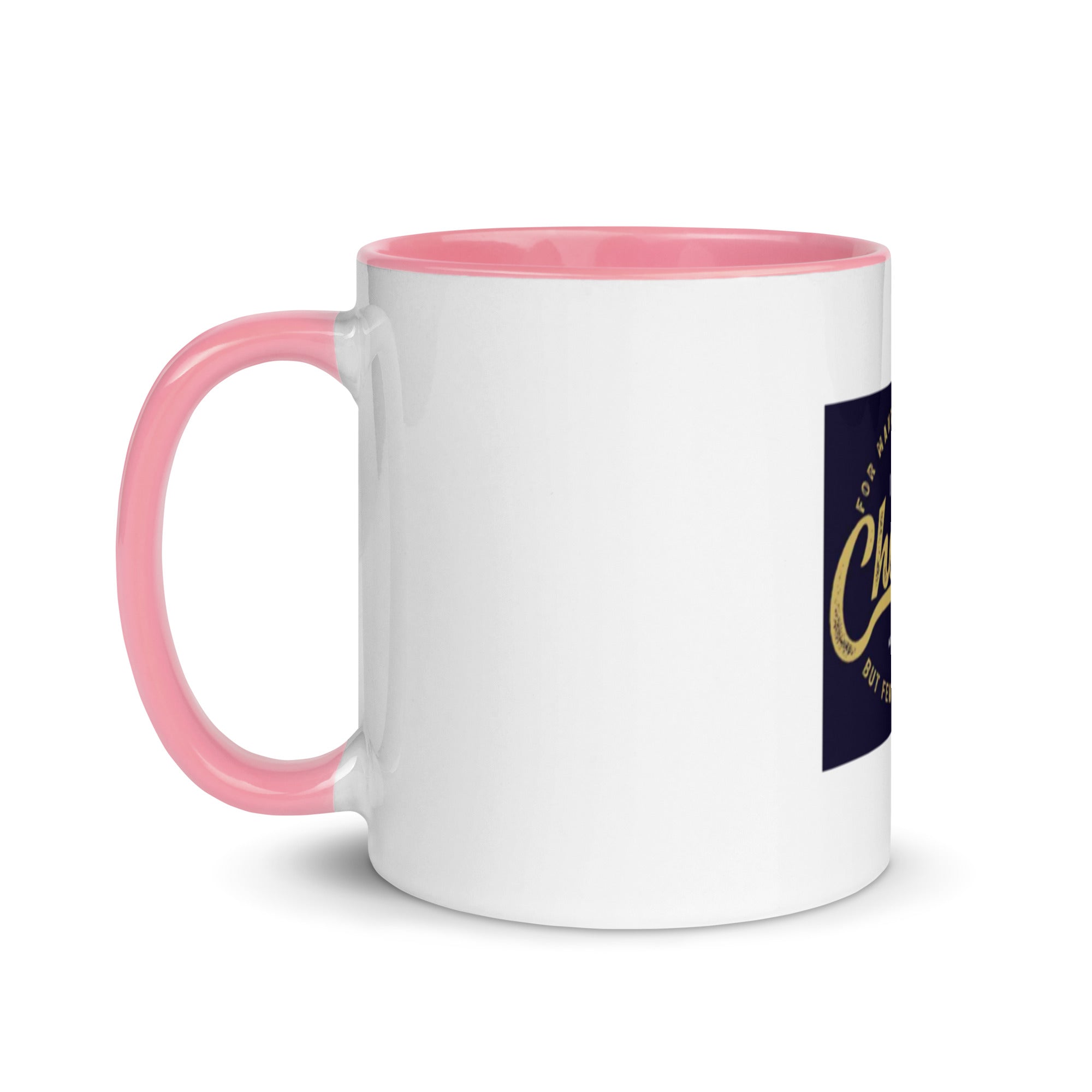 Custom Religious Coffee Mug with Color yellow gold  Inside