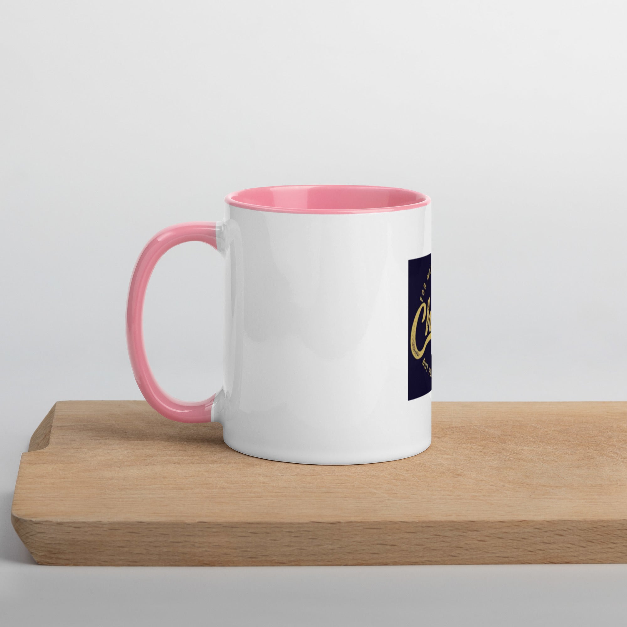 Custom Religious Coffee Mug with Color yellow gold  Inside