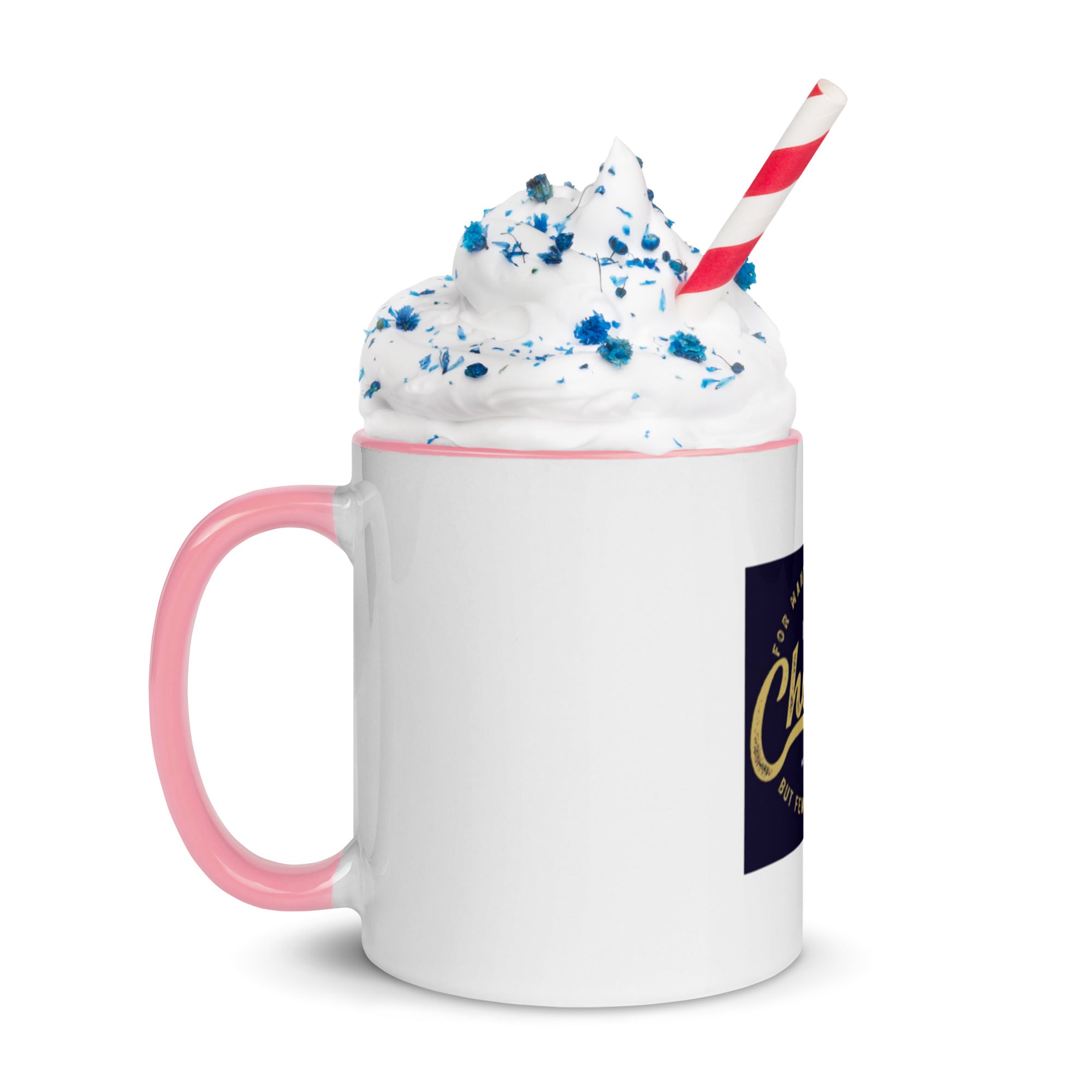 Custom Religious Coffee Mug with Color yellow gold  Inside