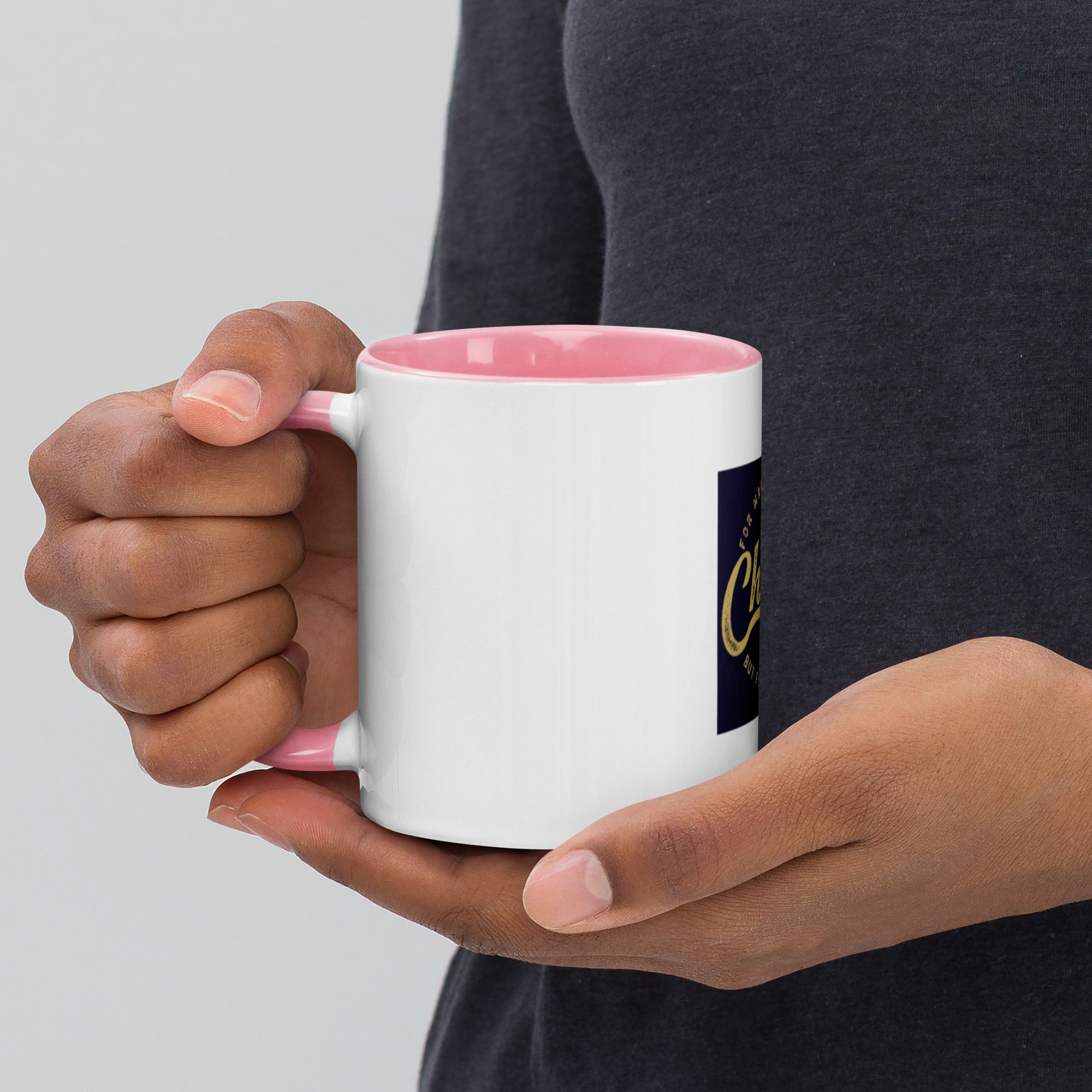 Custom Religious Coffee Mug with Color yellow gold  Inside