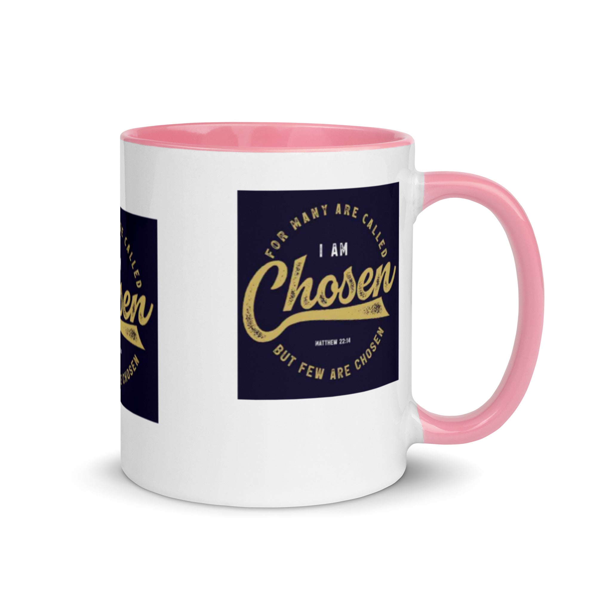 Custom Religious Coffee Mug with Color yellow gold  Inside