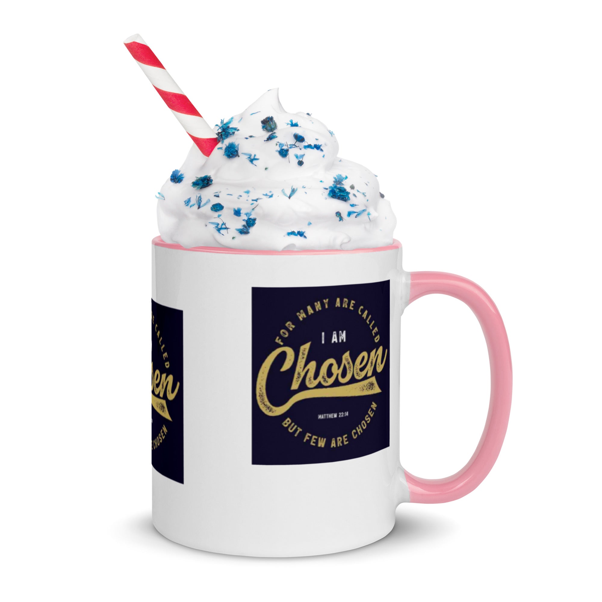 Custom Religious Coffee Mug with Color yellow gold  Inside