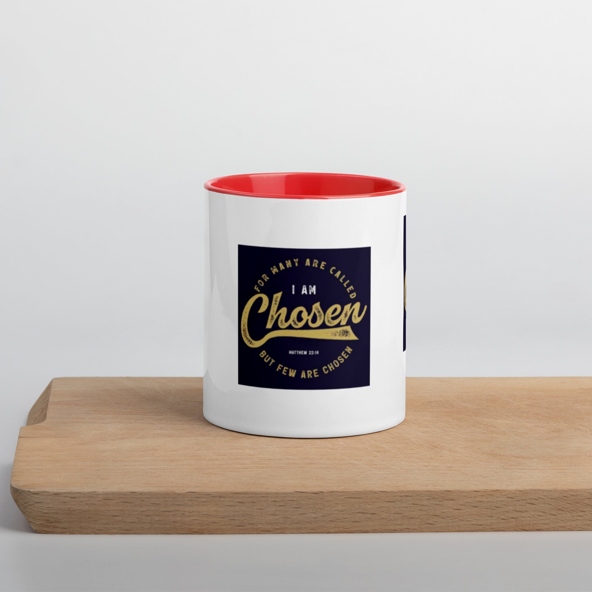 Custom Religious Coffee Mug with Color yellow gold  Inside