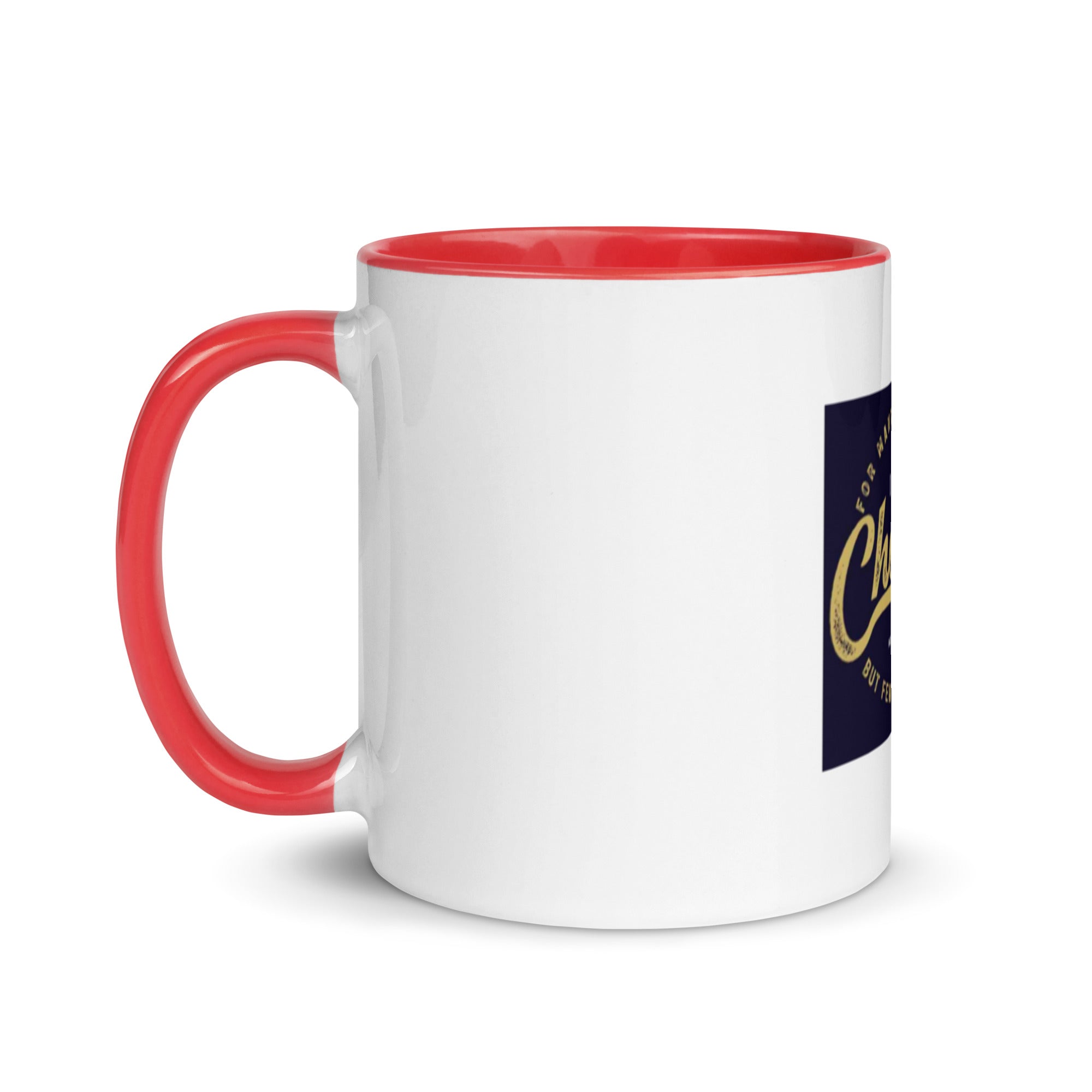 Custom Religious Coffee Mug with Color yellow gold  Inside