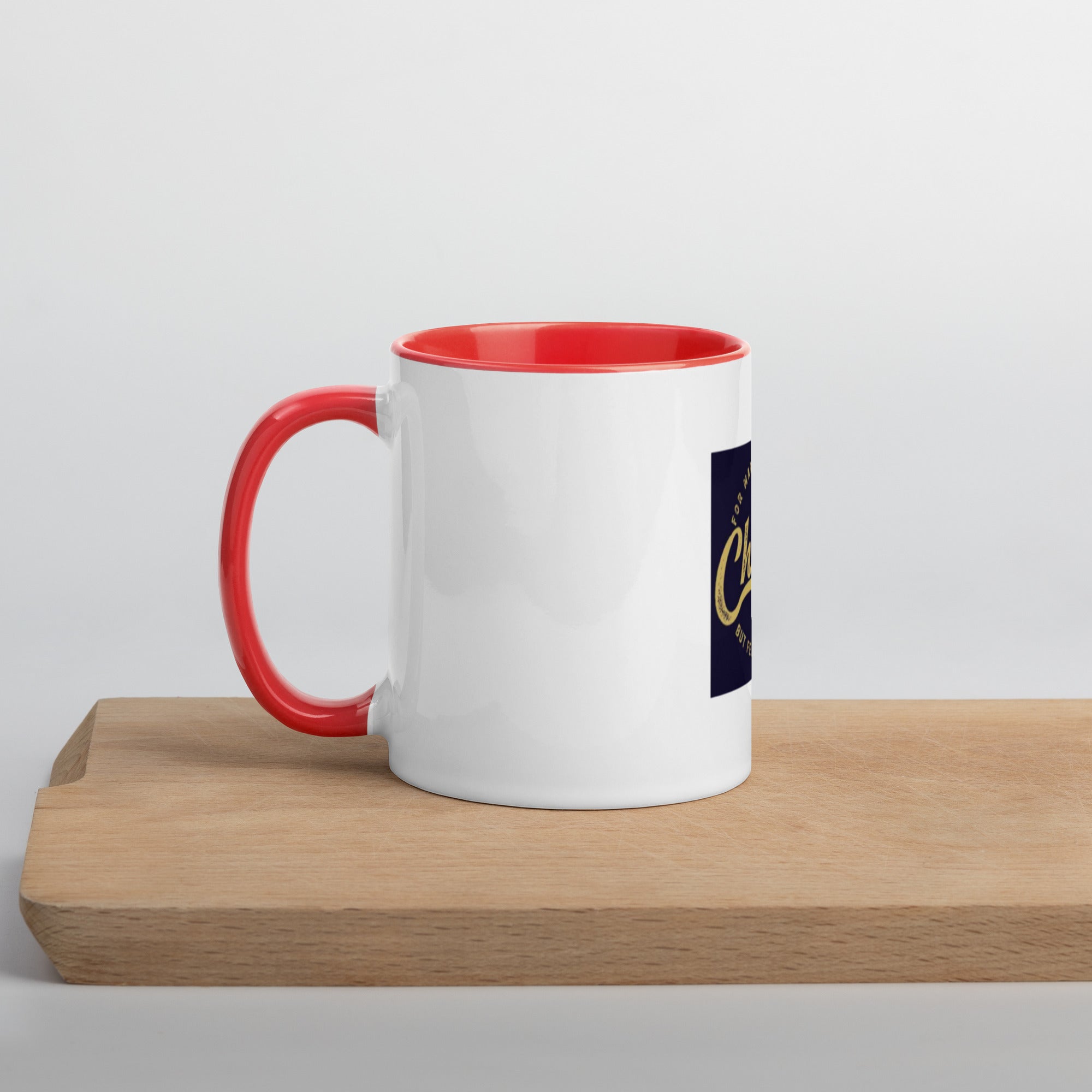 Custom Religious Coffee Mug with Color yellow gold  Inside