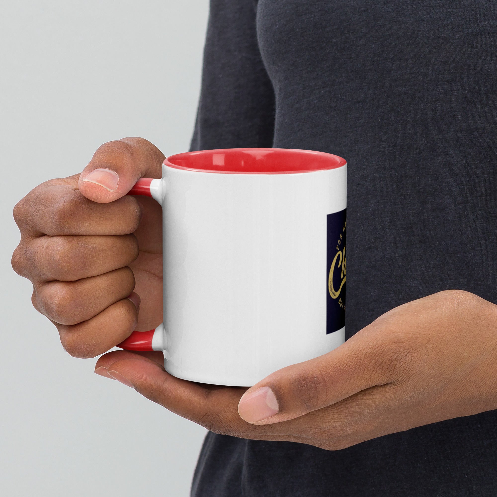 Custom Religious Coffee Mug with Color yellow gold  Inside